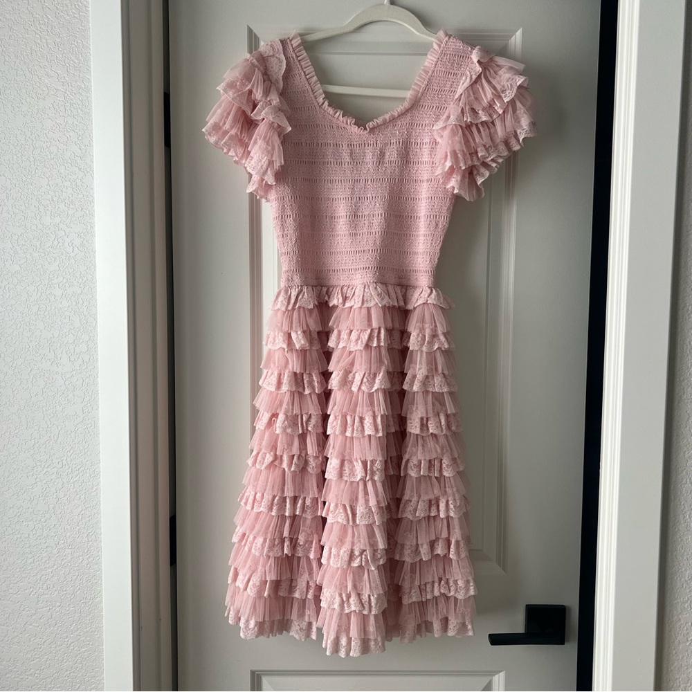 Pink Ruffled Dress